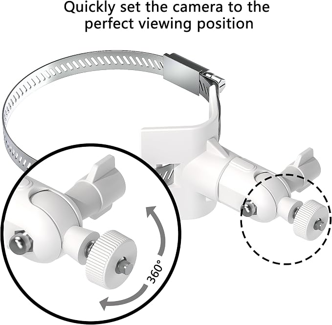 Universal Adjustable Stainless Mount Bracket Outdoor Security Camera 360 Degree - Image 3