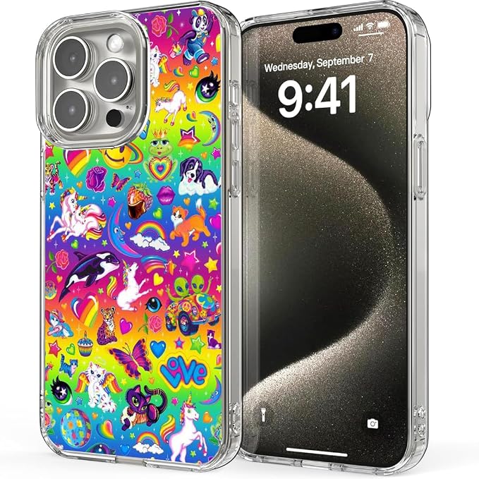 Phone Case Pattern Pc Vomit Bumper Lisa Scratch Frank Cute Rainbow TPU Y2k by Unknown