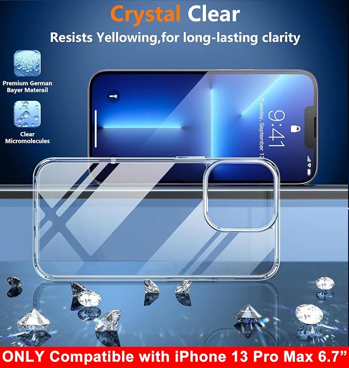 SPIDERCASE Only Designed for iPhone 13 Pro Max Case, Slim Thin Phone Case Only - Image 4