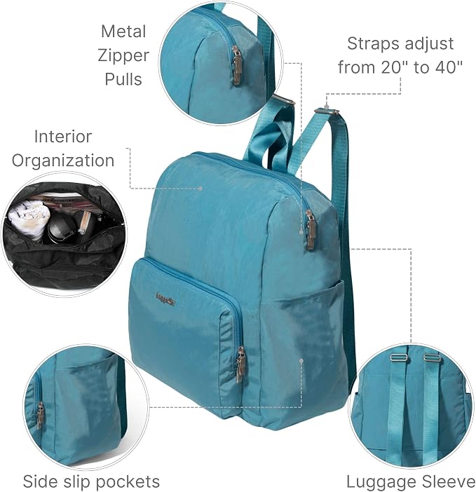 Carryall Packable Lightweight Travel Backpack 14x11" Folding Compact Nylon - Image 4