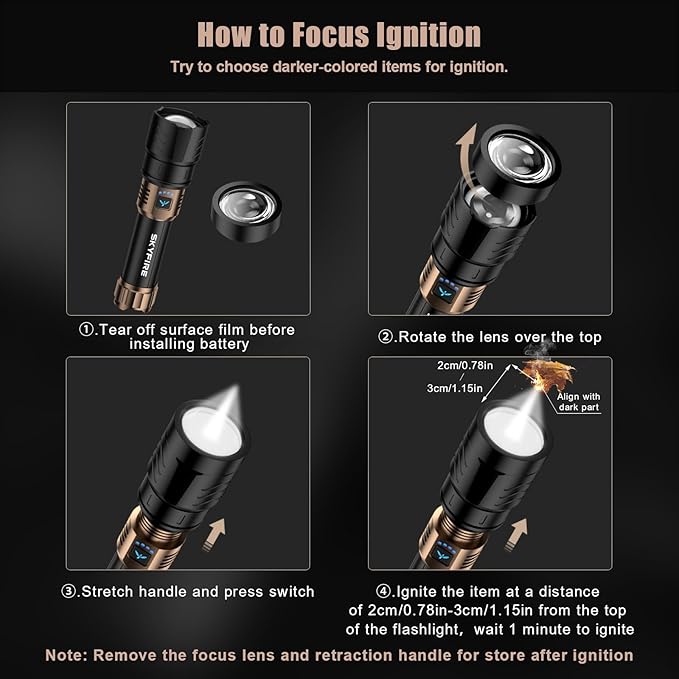 SKYFIRE LED Flashlights High Lumens - Image 2