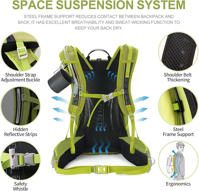 IX INOXTO Hiking Backpack, 26L/40L Waterproof Hiking Daypack - Image 4