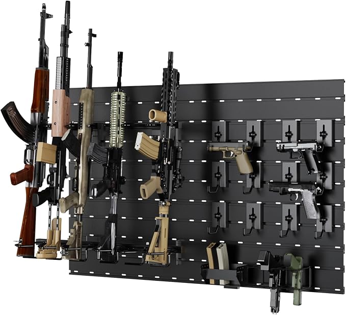 Gun Racks for Wall, Heavy-Duty Aluminium Slatwall Panels Gun Wall Mount Storage - Image 6