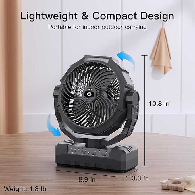 FRIZCOL 3-in-1 Camping Fan - Image 6