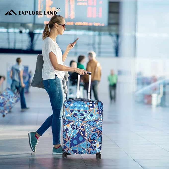 Explore Land Travel Luggage Cover Suitcase Protector Fits 31-32 Inch Case - Image 6