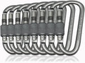 YUCHIYA 8 Pack D-Shape Carabiner Clasp by YUCHIYA