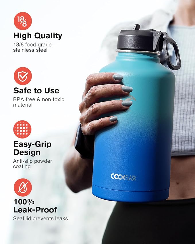 Coolflask Half Gallon Water Bottle Insulated - Image 3