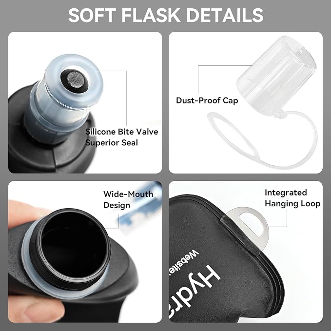 250ml Soft Flask Soft Water Bottle - Image 5