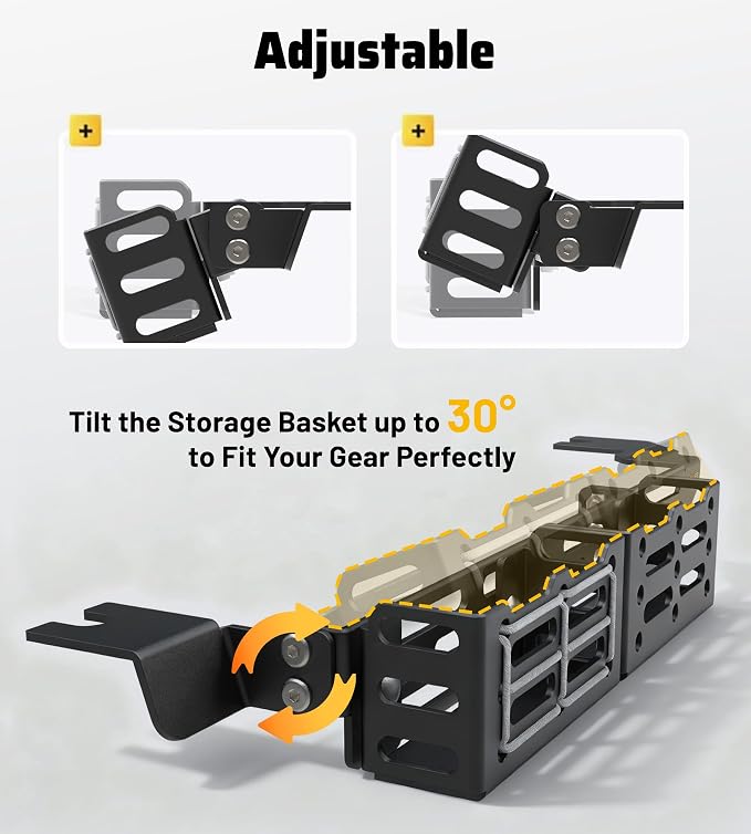 Trumgeta Truck Seat Brackets Storage Basket Molle Panel Organizer Fit - Image 6