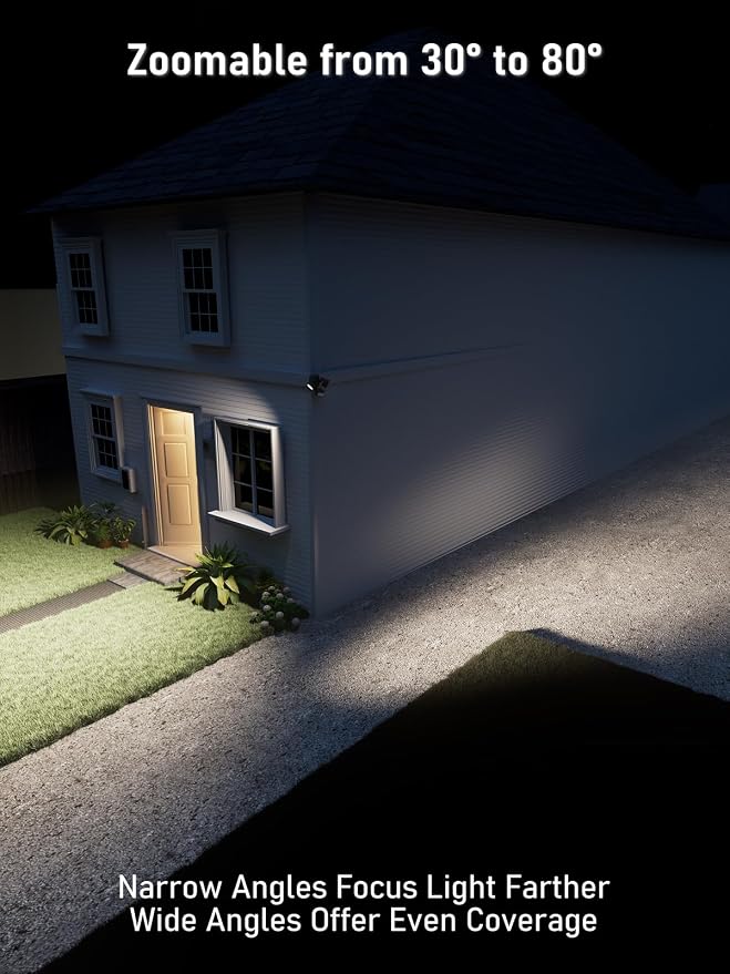 LEONLITE 25W LED Security Light Outdoor Motion Sensor, Motion Flood Lights - Image 2