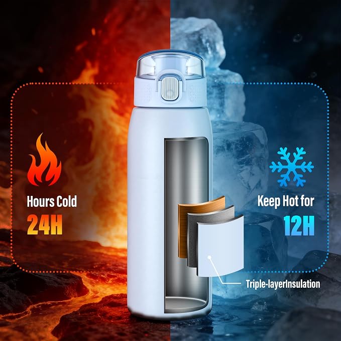 Insulated Water Bottle 18 oz - Image 3