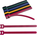8 Inches Multi-Colour Reusable Cable Ties Cord Straps Multi-Purpose Wire Ties by Unknown