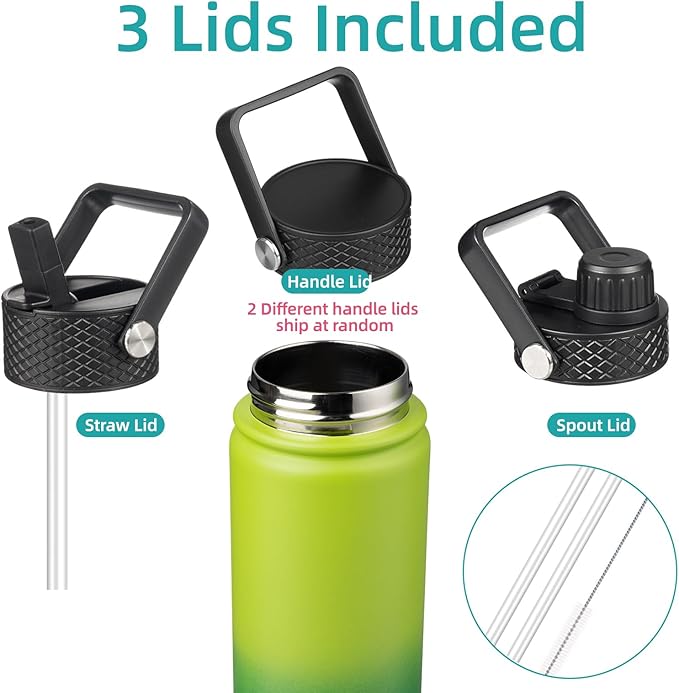 Konokyo Insulated Water Bottle 24oz Stainless Steel Sport Bottles - Image 3