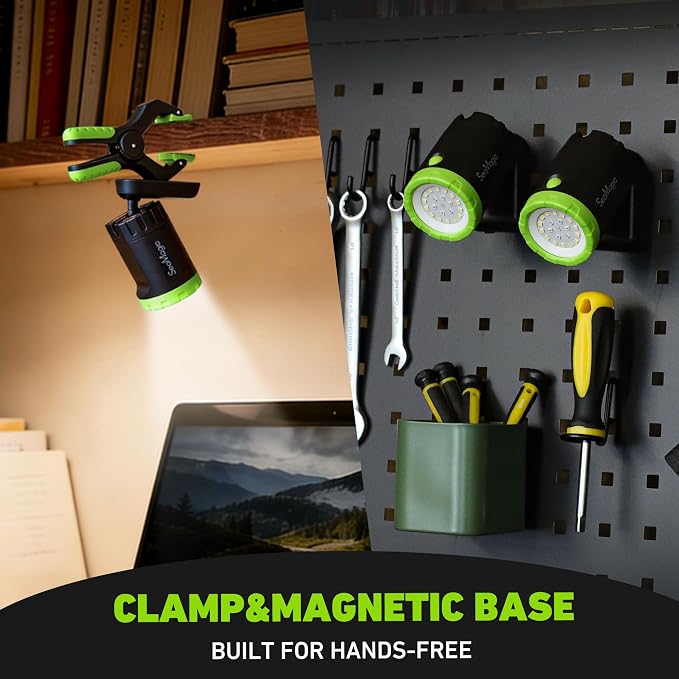 4-Pack Rechargeable LED Work Lights, 360-Degree Adjustable Spotlights - Image 3