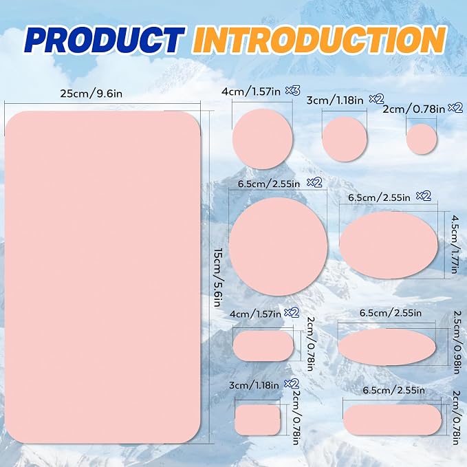 OAZ 35Pcs Down Jacket Repair Patch Kit Pre-Cut Nylon Patches - Image 2