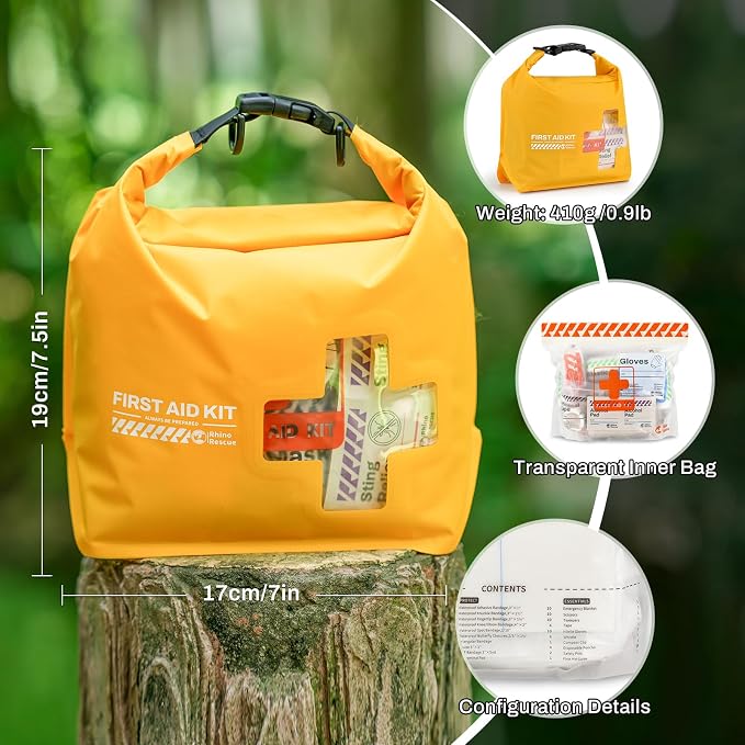 RHINO RESCUE Waterproof Boat First Aid Kit, Lightweight Boat Accessories Dry Bag - Image 8