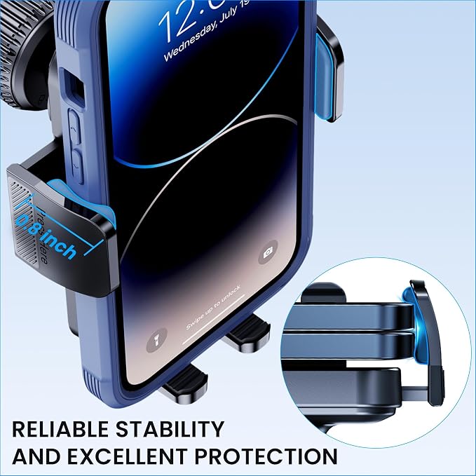 GUWEZ Phone Holders for Your Car Cell Phone Car Holder 3 in 1 - Image 4