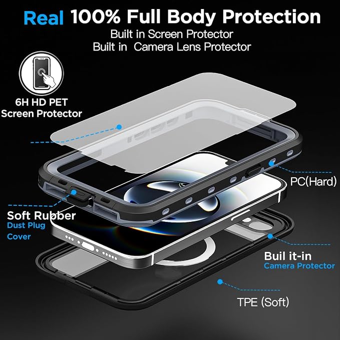 AICase for iPhone 17e/iPhone 16e Case Waterproof - Image 2