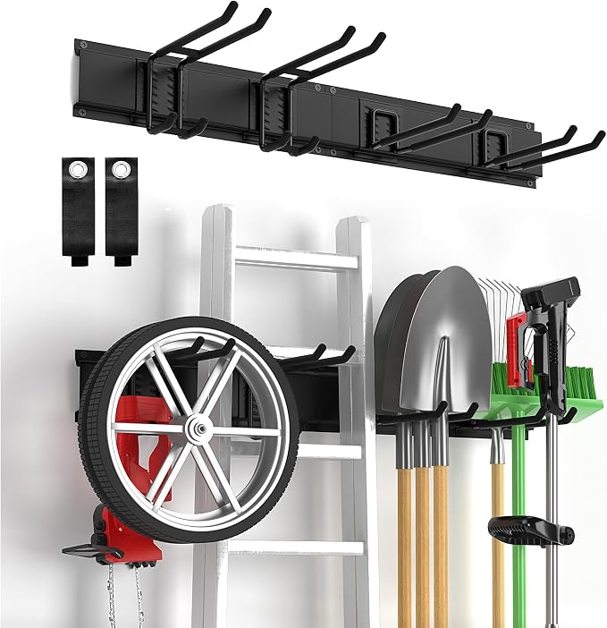 Garage Tool Organizer Wall Mount, Yard Garden Tool Organizer, Adjustable Tool by Ailadl