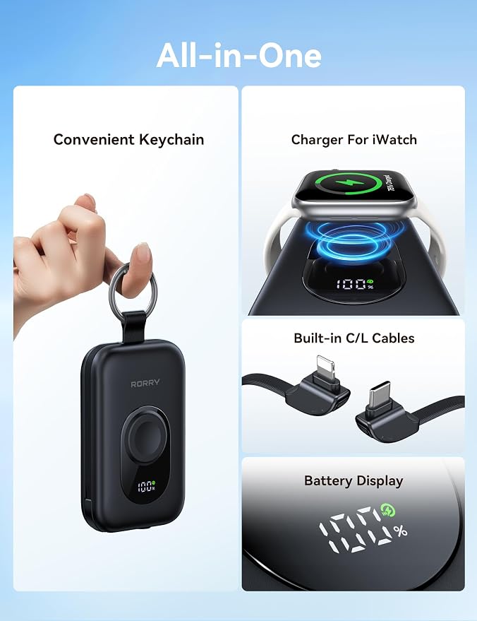 RORRY Portable Charger, 20000mAh PD 30W Portable Charger Power Bank - Image 2