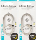 Nite IZE G-Series SlideLock #4 Dual Chamber Carabiner, Dual Security Carabiner by Nite+Ize