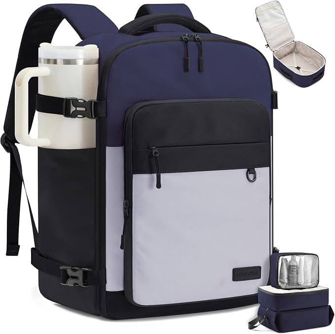LOVEVOOK 40L Carry on Backpack, Large 17 Inch Travel Backpack by LOVEVOOK