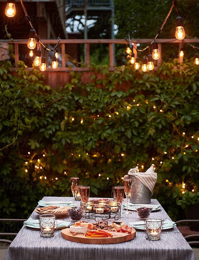 Svater Outdoor String Lights 200 FT, E26 Socket, 1 Watt Dimmable 2700K Warm - Image 7