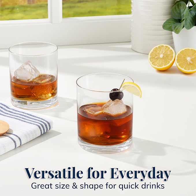 US Acrylic Classic Clear Plastic Reusable Drinking Glasses 12oz Rocks Cups | - Image 3