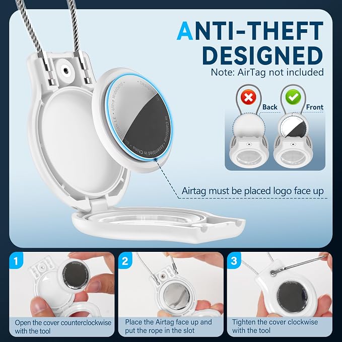 Waterproof Airtag Holder, 4 Pack Airtag Case - Image 3
