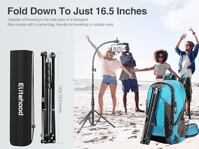 Elitehood 81" Tall Flexible Tripod Stand - Image 7