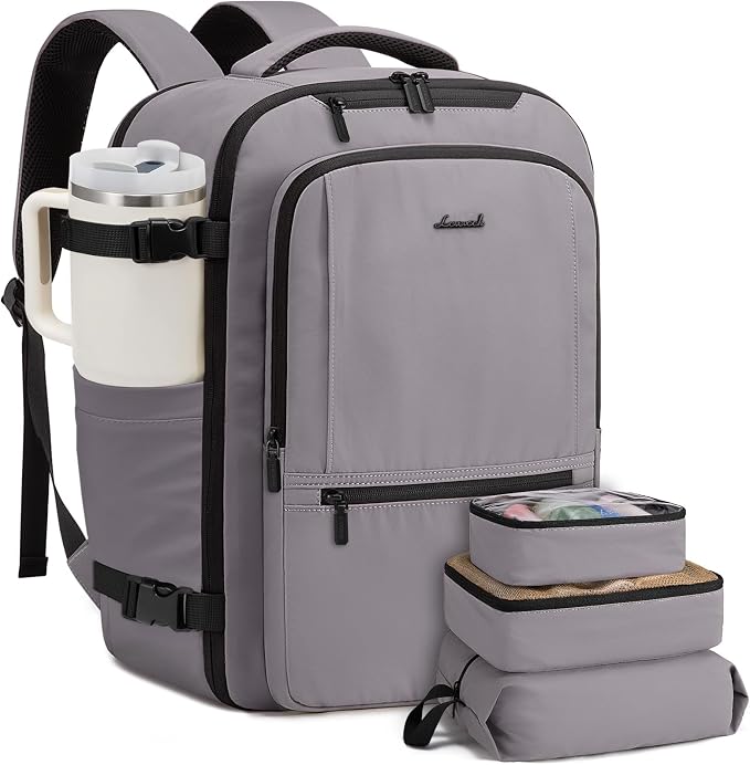 LOVEVOOK Travel Backpack for Women & Men, 40L Large Carry On Backpack Airline by LOVEVOOK