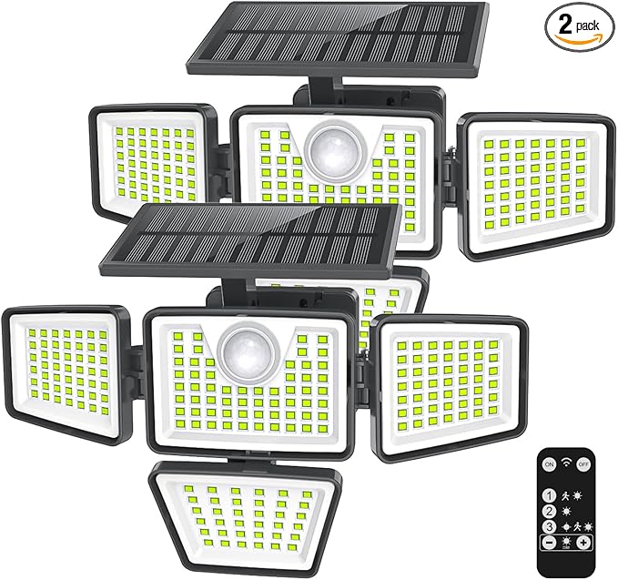 daphino 3000LM Solar Lights Outdoor by ChargebySunLightUpHome