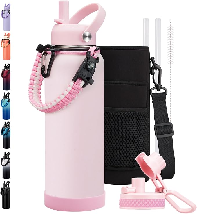 BENZZO 40oz Insulated Water Bottle Metal Water Flask Stainless Steel Keep Cold by BENZZO