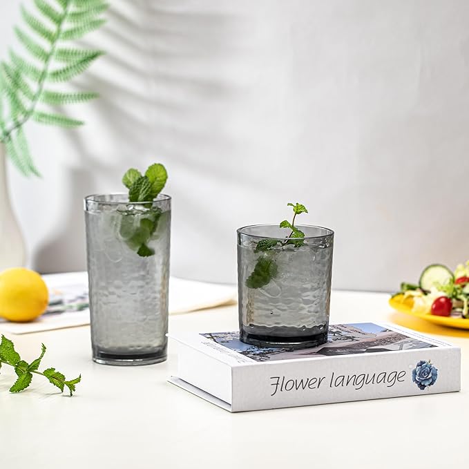 KX-WARE 14-ounce and 20-ounce Acrylic Glasses Plastic Tumbler, Dishwasher Safe - Image 5