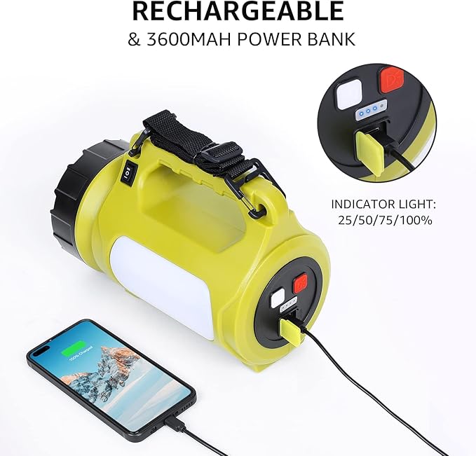 LE Rechargeable LED Lantern, Camping Essentials, 5 Light Modes, Power Bank - Image 5