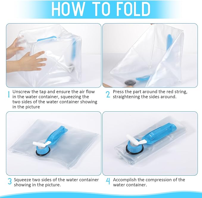 Reallnaive 3 Pack Collapsible Water Container - Image 3