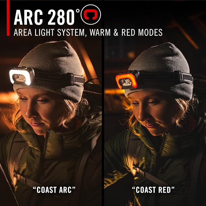 Coast RL35R Voice-Controlled 1100 Lumen Rechargeable LED Headlamp - Image 4