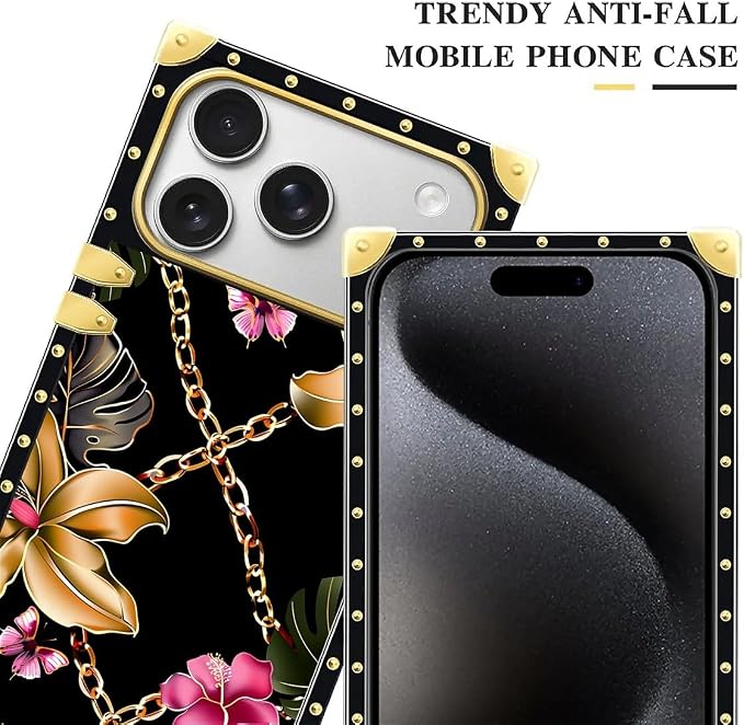 for iPhone 17 Pro Case Luxury Golden Decoration - Image 4