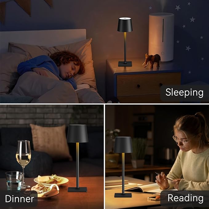 Yogaret 4 Pack Rechargeable Cordless Led Table Lamps, Cordless Lamp - Image 3