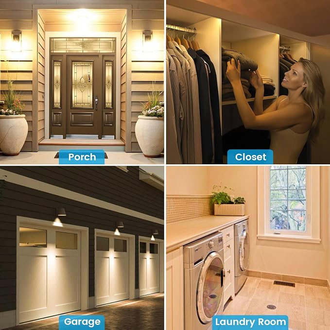 Motion Sensor Light Bulbs Dusk to Dawn 13W 100W Equivalent 1100lm Movement - Image 9