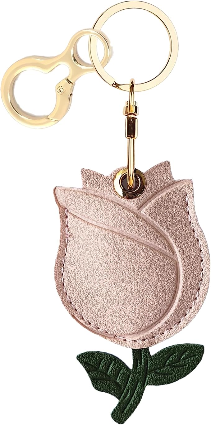 Leather Keychain Holder Case Compatible by BORKUANA