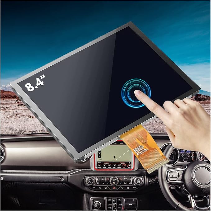Replacement 8.4" Uconnect 4C UAQ LCD Monitor Touch-Screen, Radio Navigation New by YWM