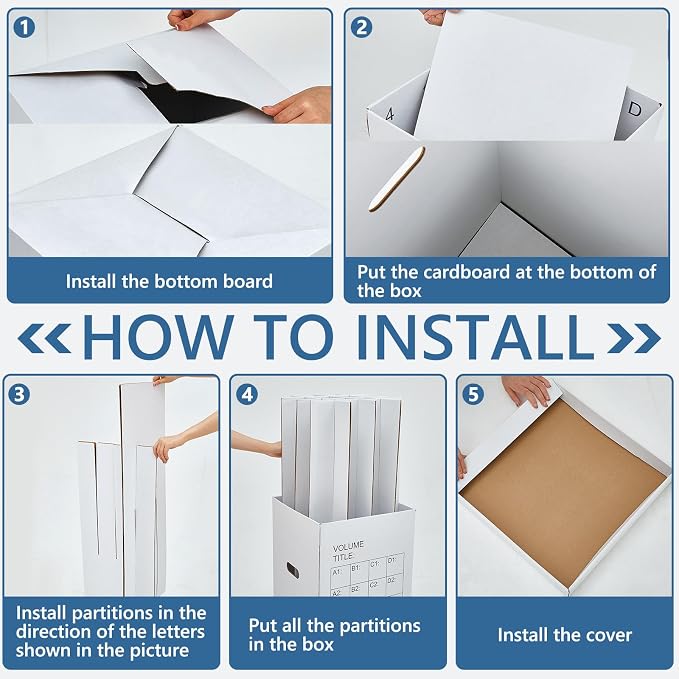 PerKoop 2 Pack Blueprint Holder Storage Organizer - Image 3