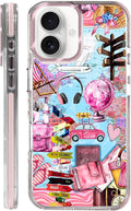 Case for iPhone 16 Plus, Cover Holiday Trip World Map Phone Case Design，for by Toulas