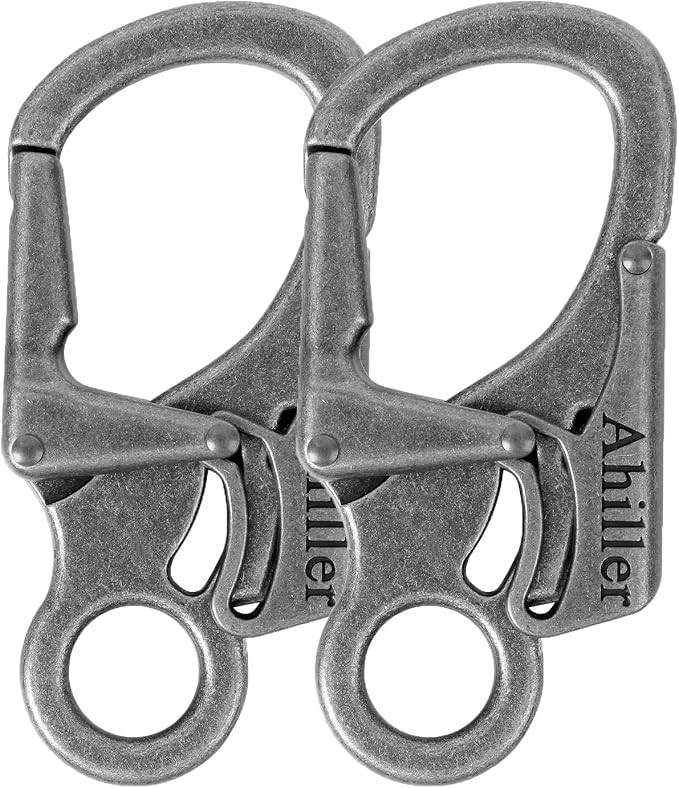Ahiller Carabiner Clip, Double Anti-Misopening Locking Design, Key Ring Clip by Ahiller