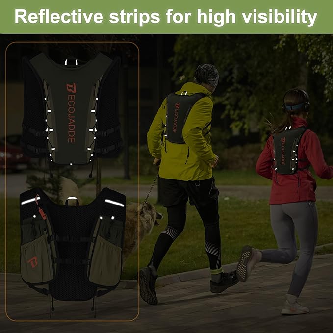 BECOJADDE Running Vest Hydration Backpack - Image 6