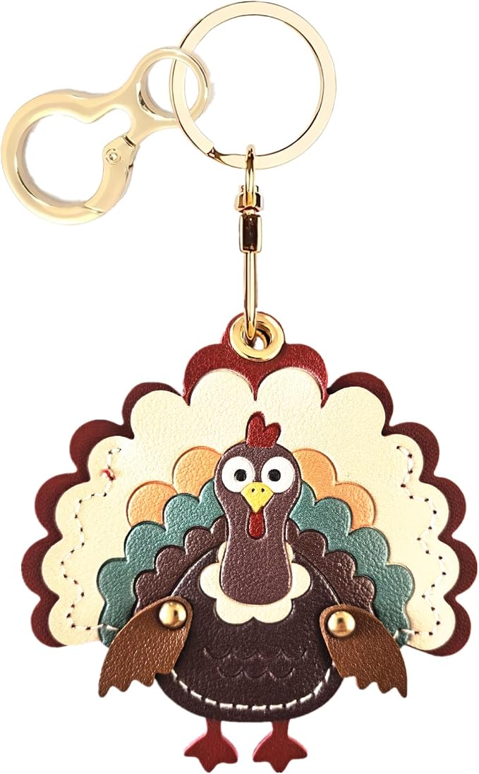 BORKUANA Leather Keychain Holder Case Compatible by BORKUANA