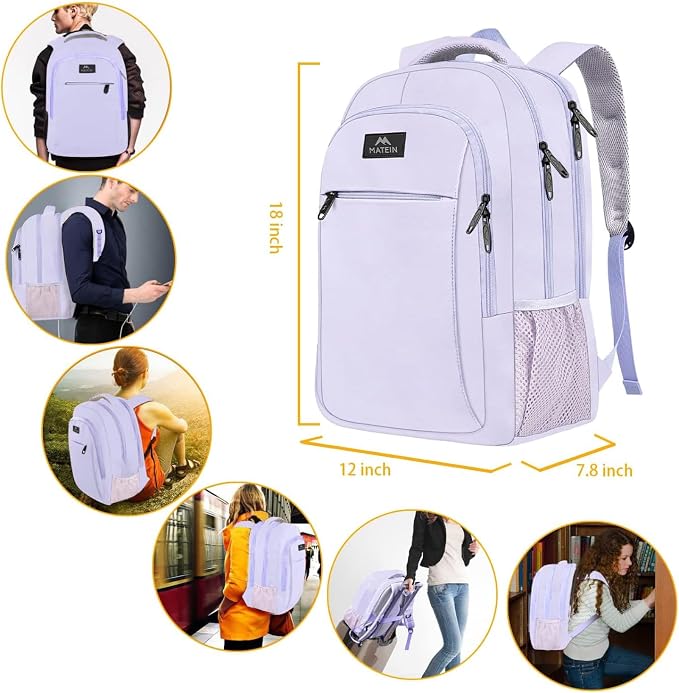 MATEIN Laptop Backpack for Girls, 15.6 Inch College School Backpack for Women - Image 7