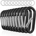 sprookber 3" Carabiner Clip Keychain, D Ring Caribeaner Clip, Key Clip by Sprookber