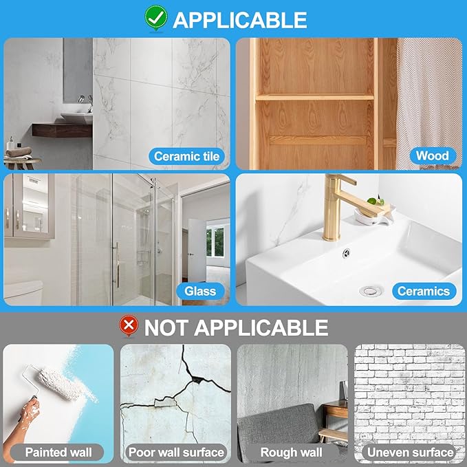 JINSHUNFA Adhesive Wall Hooks 13LB Heavy Duty No Drill Large Transparent - Image 4